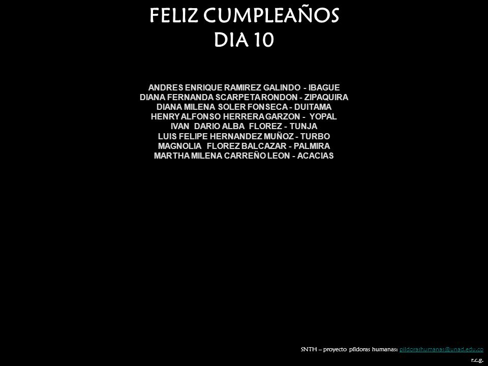 FELIZ CUMPLEAÑOS DIA 10 ANDRES ENRIQUE RAMIREZ GALINDO - IBAGUE