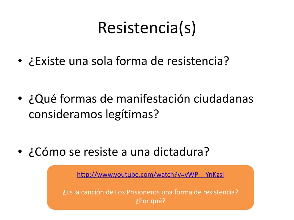 ¿Es la canción de Los Prisioneros una forma de resistencia