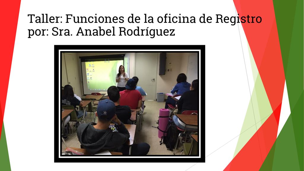 Taller: Funciones de la oficina de Registro por: Sra. Anabel Rodríguez