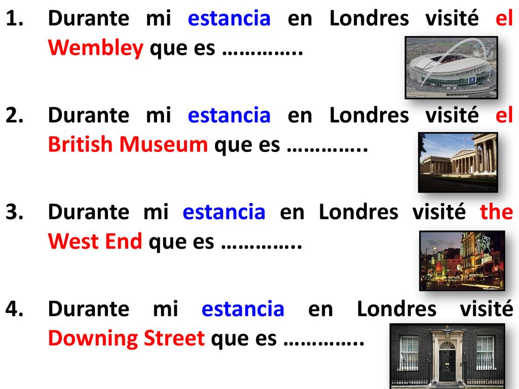 Durante mi estancia en Londres visité el Wembley que es …………..