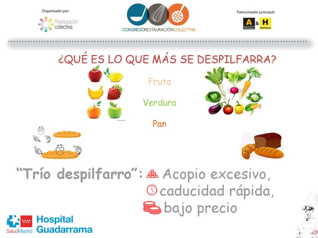 ¿QUÉ ES LO QUE MÁS SE DESPILFARRA Fruta Verdura Pan
