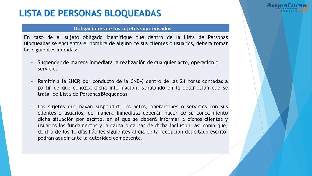 LISTA DE PERSONAS BLOQUEADAS