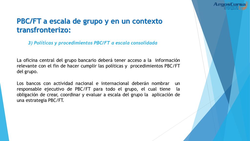 PBC/FT a escala de grupo y en un contexto transfronterizo:
