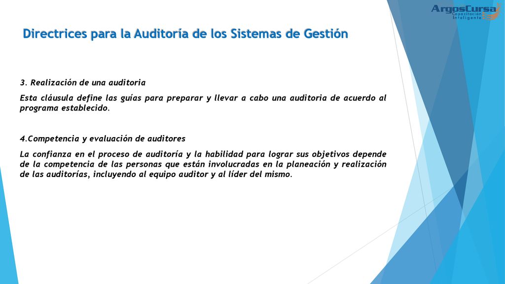 Directrices para la Auditoría de los Sistemas de Gestión