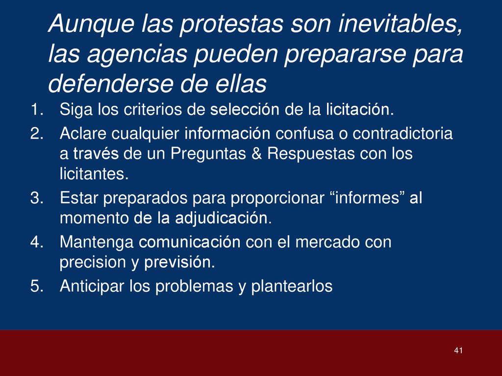 Aunque las protestas son inevitables, las agencias pueden prepararse para defenderse de ellas