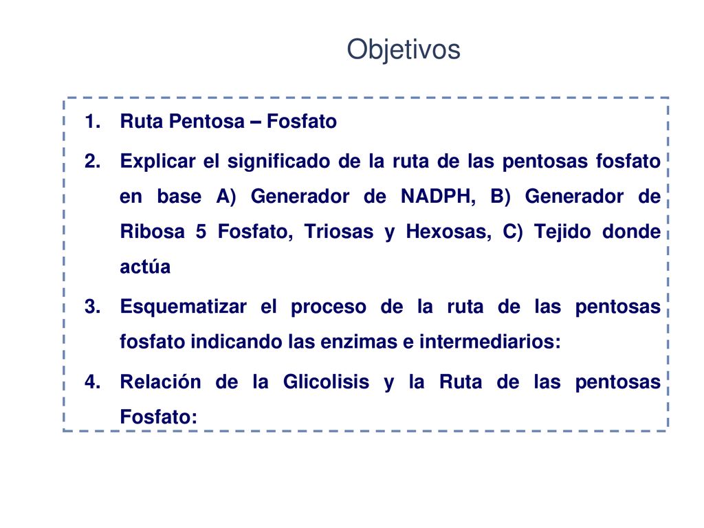 Relación de la Glicolisis y la Ruta de las pentosas Fosfato: