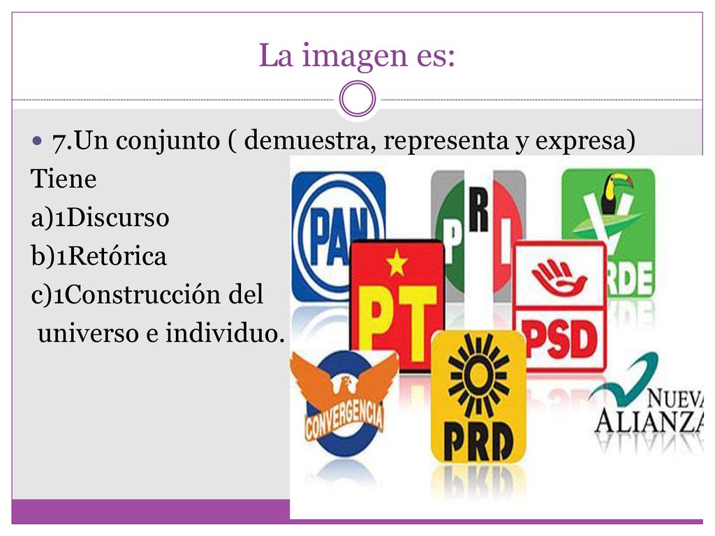 La imagen es: 7.Un conjunto ( demuestra, representa y expresa) Tiene