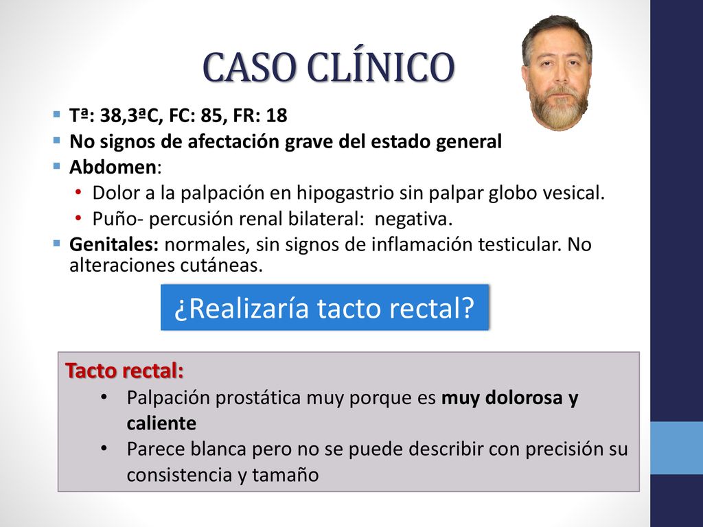 caso clínico prostatitis aguda