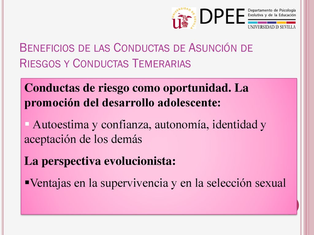 Beneficios de las Conductas de Asunción de Riesgos y Conductas Temerarias