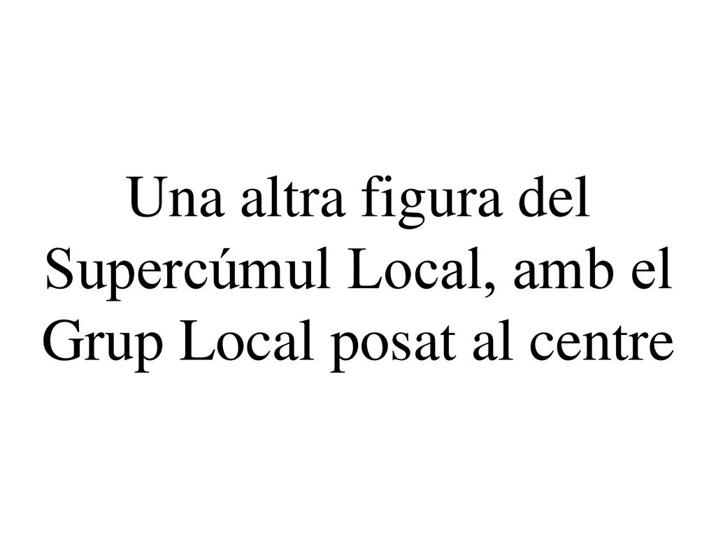Una altra figura del Supercúmul Local, amb el Grup Local posat al centre