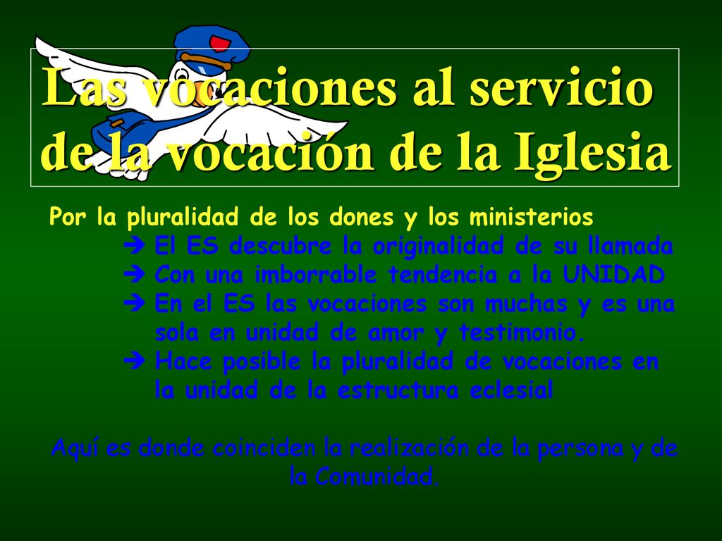 Las vocaciones al servicio de la vocación de la Iglesia