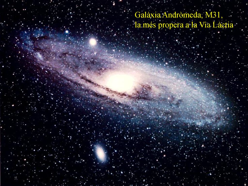 Galàxia Andròmeda, M31, la més propera a la Via Làctia