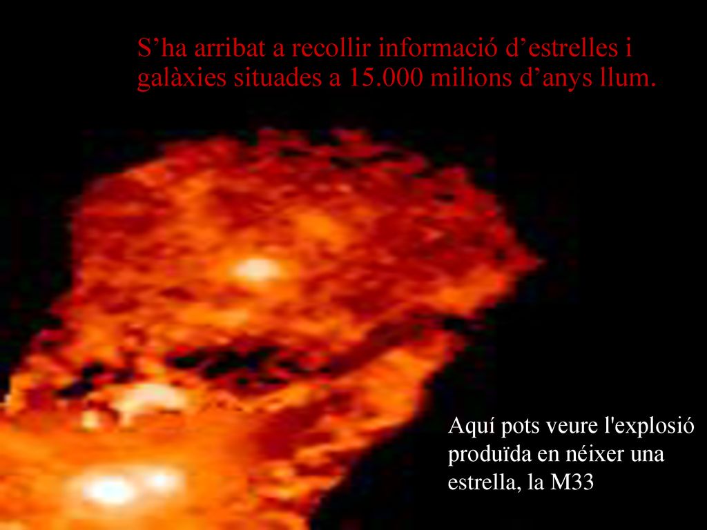 S’ha arribat a recollir informació d’estrelles i galàxies situades a milions d’anys llum.