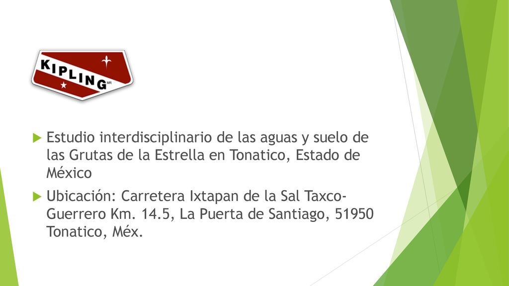 Estudio interdisciplinario de las aguas y suelo de las Grutas de la Estrella en Tonatico, Estado de México