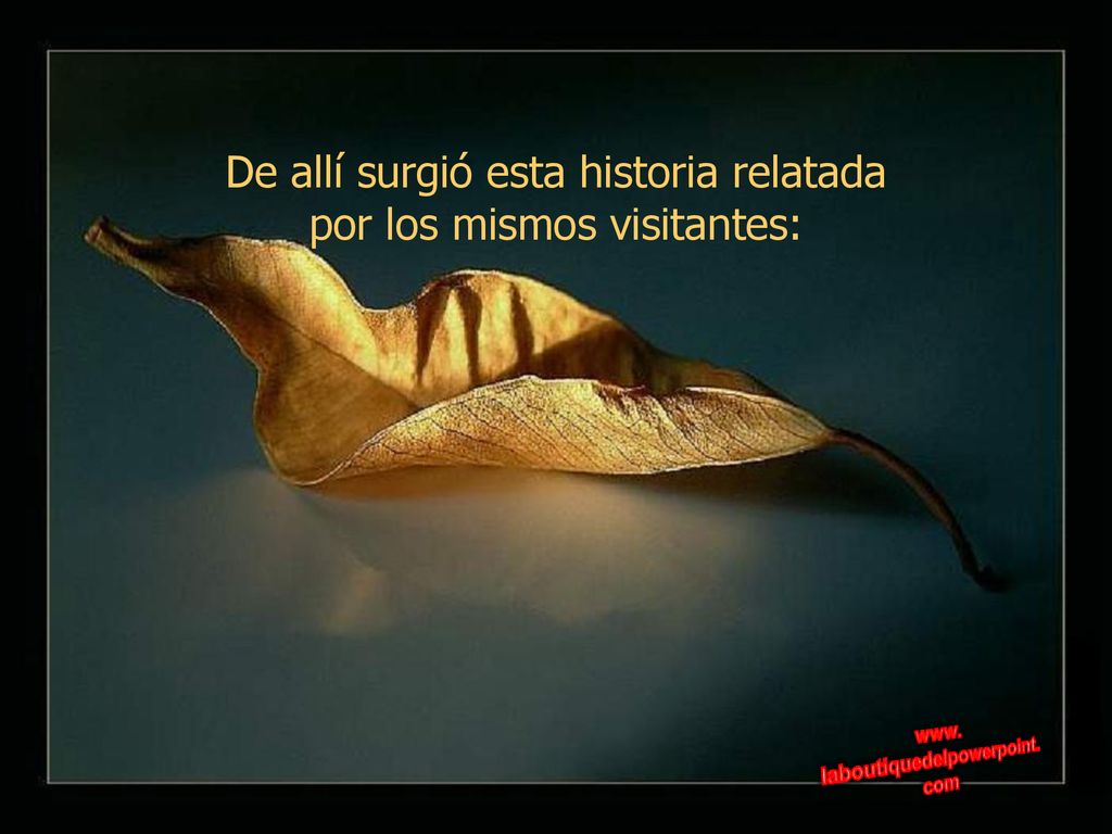 De allí surgió esta historia relatada por los mismos visitantes: