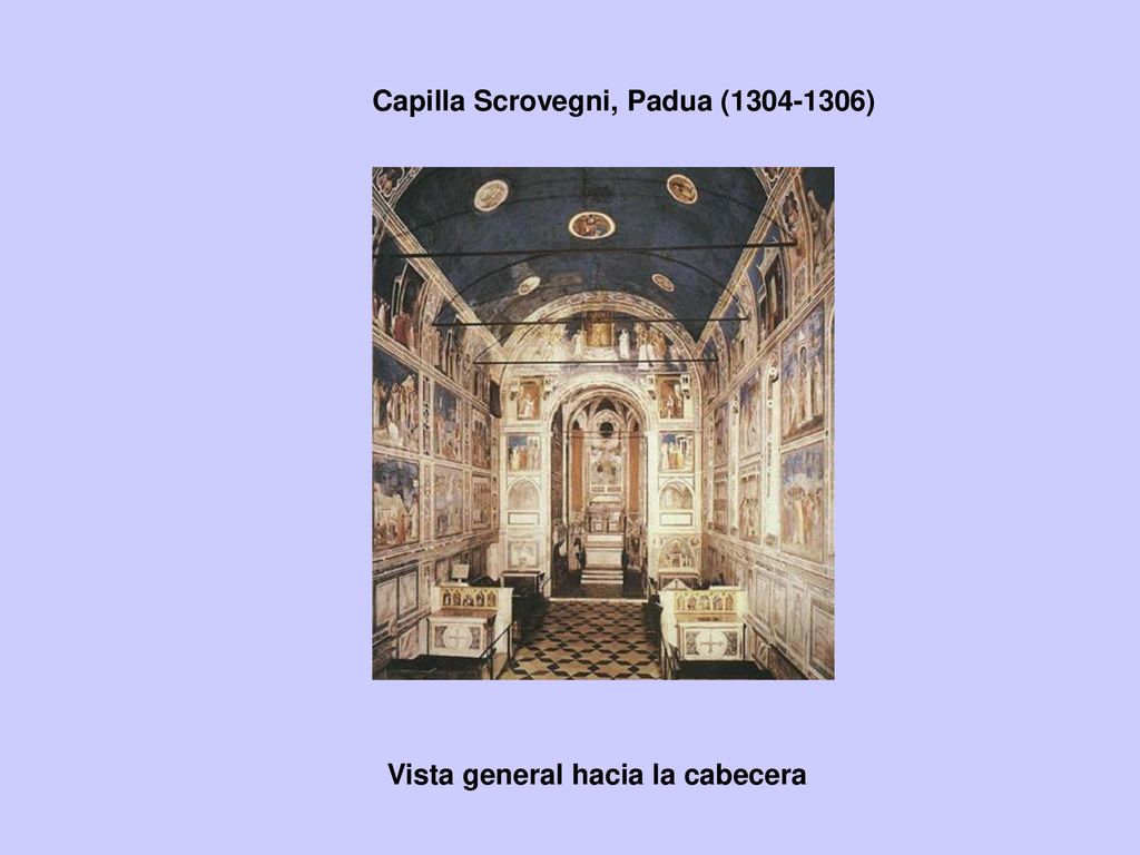 Capilla Scrovegni, Padua ( ) Vista general hacia la cabecera