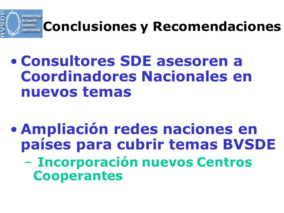 Biblioteca Virtual de Desarrollo Sostenible y Salud Ambiental - ppt  descargar