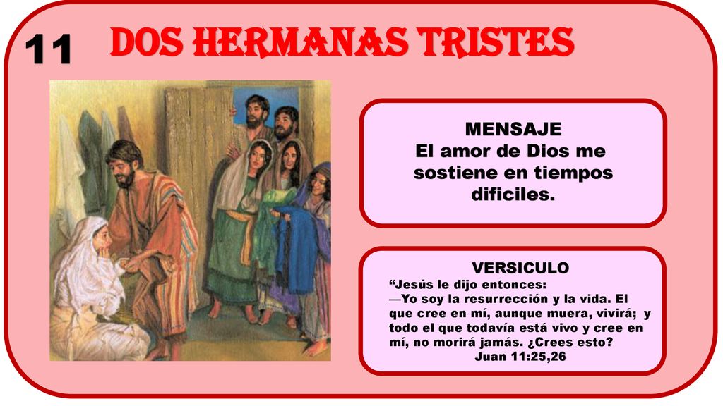 DOS HERMANAS TRISTES 11 MENSAJE El amor de Dios me sostiene en tiempos
