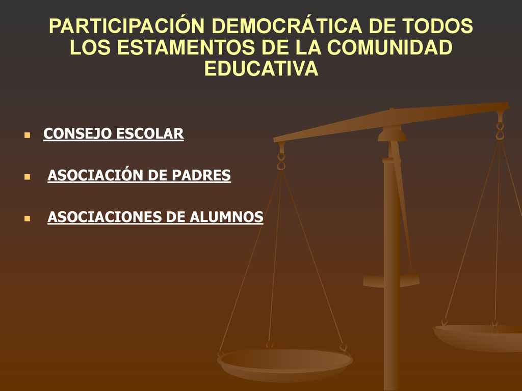 PARTICIPACIÓN DEMOCRÁTICA DE TODOS LOS ESTAMENTOS DE LA COMUNIDAD EDUCATIVA