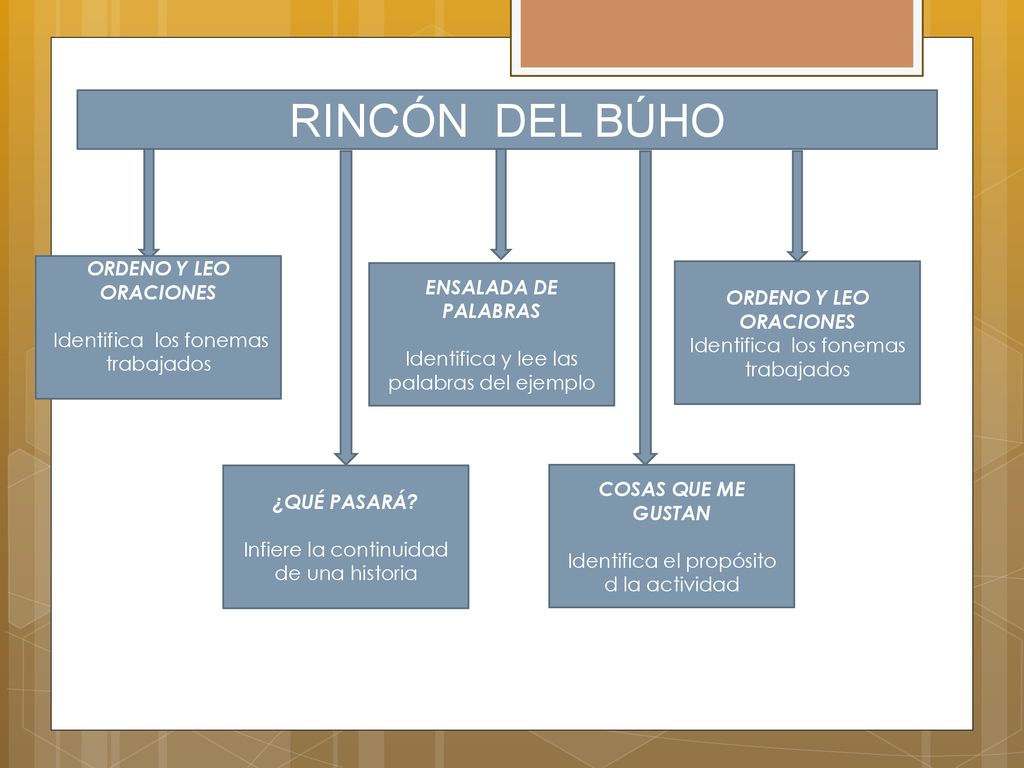 RINCÓN DEL BÚHO ORDENO Y LEO ORACIONES ENSALADA DE PALABRAS