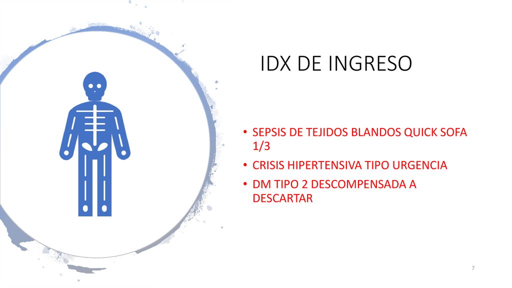 IDX DE INGRESO SEPSIS DE TEJIDOS BLANDOS QUICK SOFA 1/3