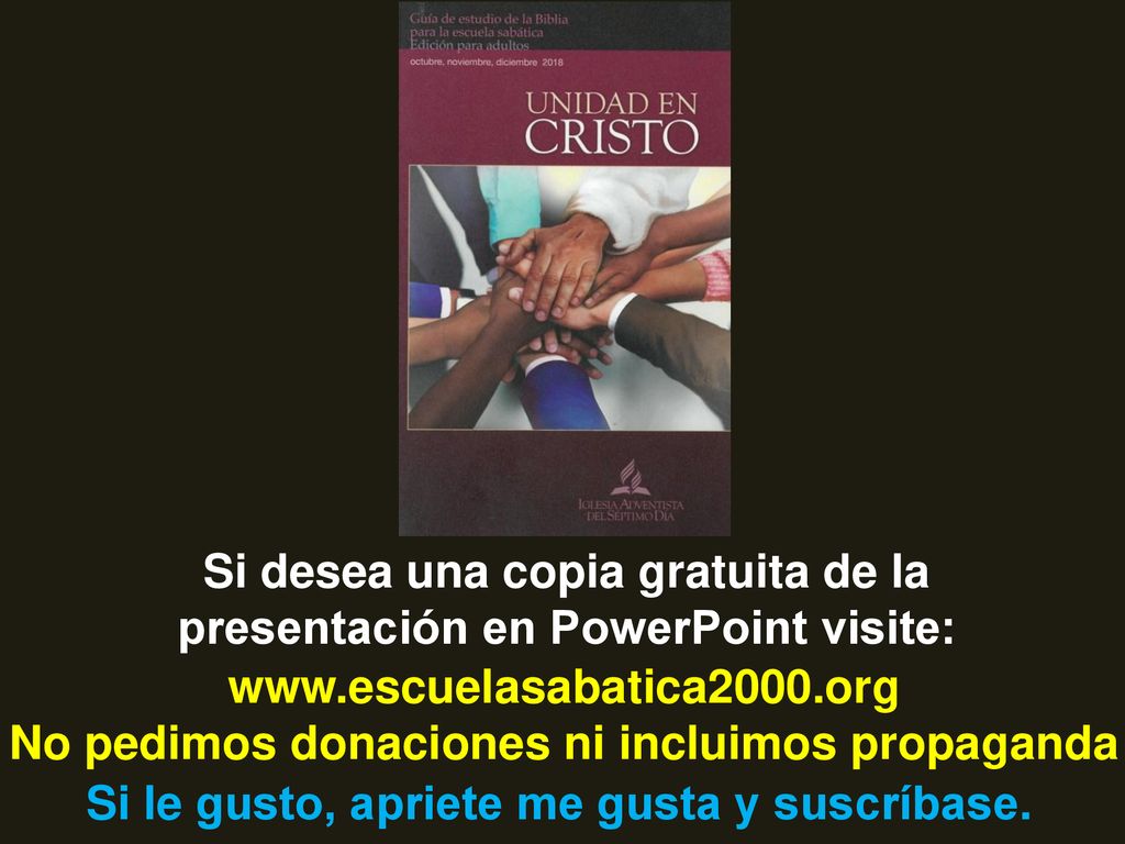 Si desea una copia gratuita de la presentación en PowerPoint visite: