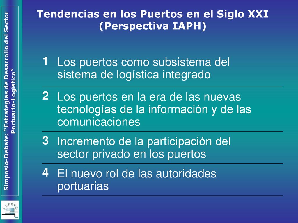 Tendencias en los Puertos en el Siglo XXI (Perspectiva IAPH)