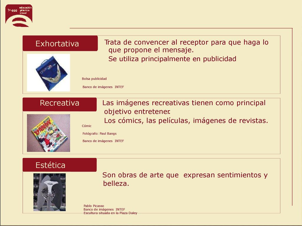 Exhortativa Trata de convencer al receptor para que haga lo