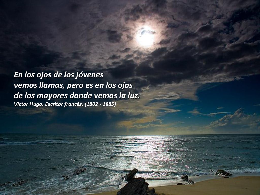 En los ojos de los jóvenes vemos llamas, pero es en los ojos