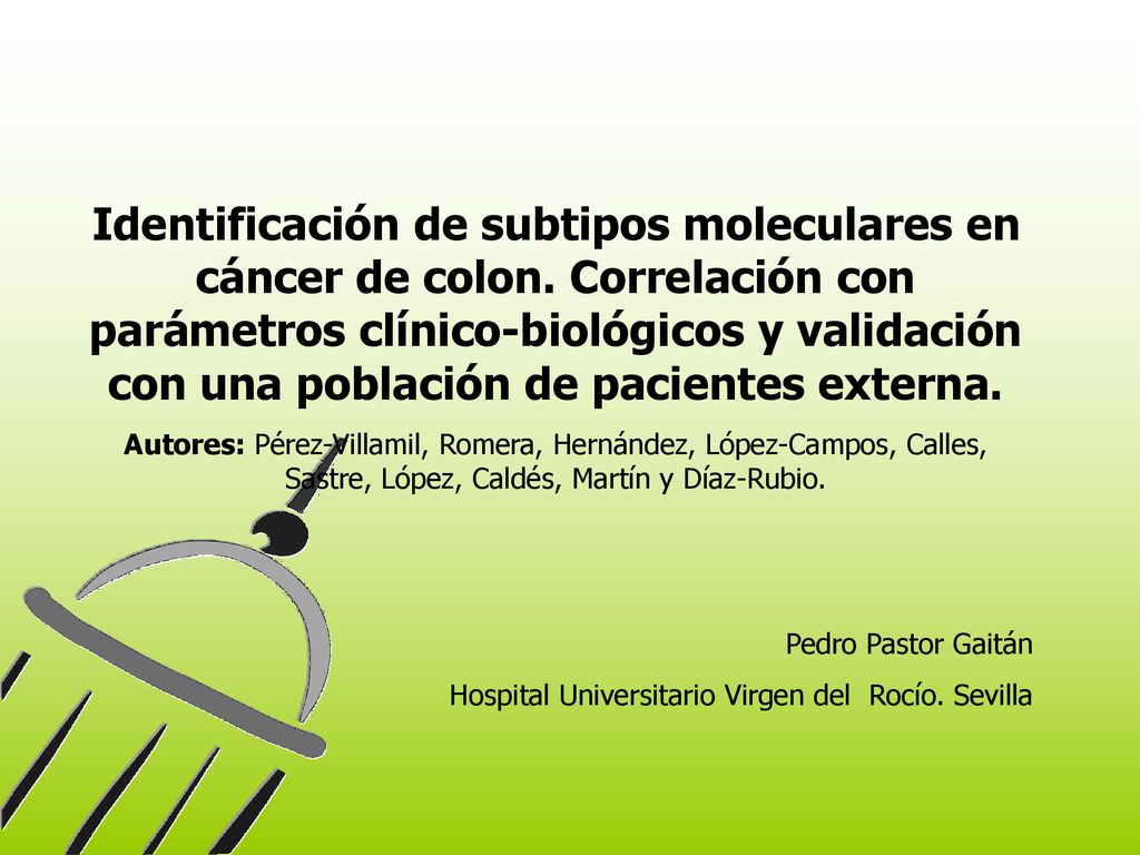 Identificación de subtipos moleculares en cáncer de colon