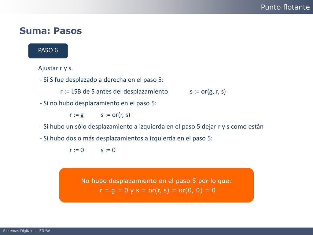 No hubo desplazamiento en el paso 5 por lo que:
