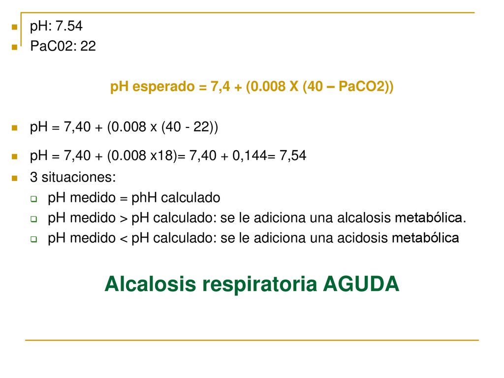 Alcalosis respiratoria AGUDA