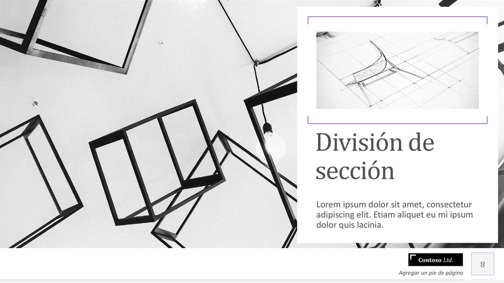 División de sección Lorem ipsum dolor sit amet, consectetur adipiscing elit. Etiam aliquet eu mi ipsum dolor quis lacinia.