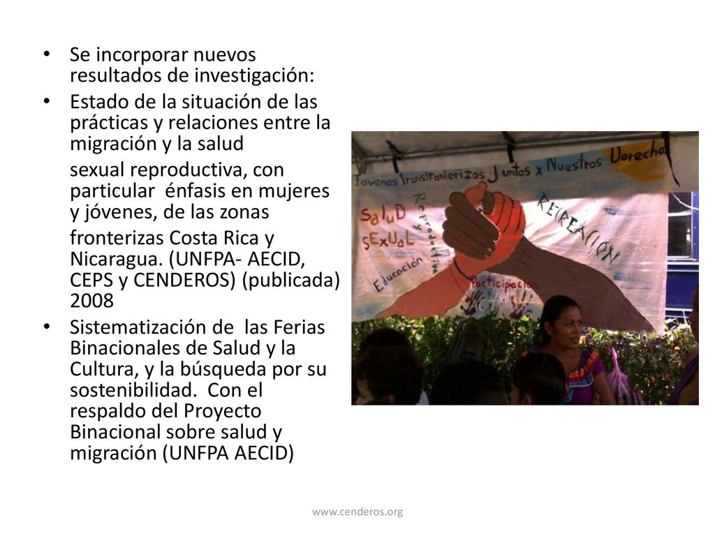 Se incorporar nuevos resultados de investigación: