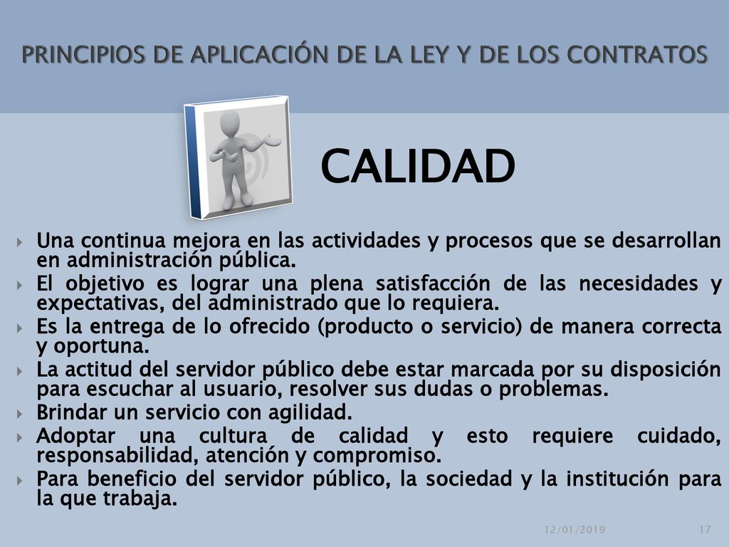 PRINCIPIOS DE APLICACIÓN DE LA LEY Y DE LOS CONTRATOS