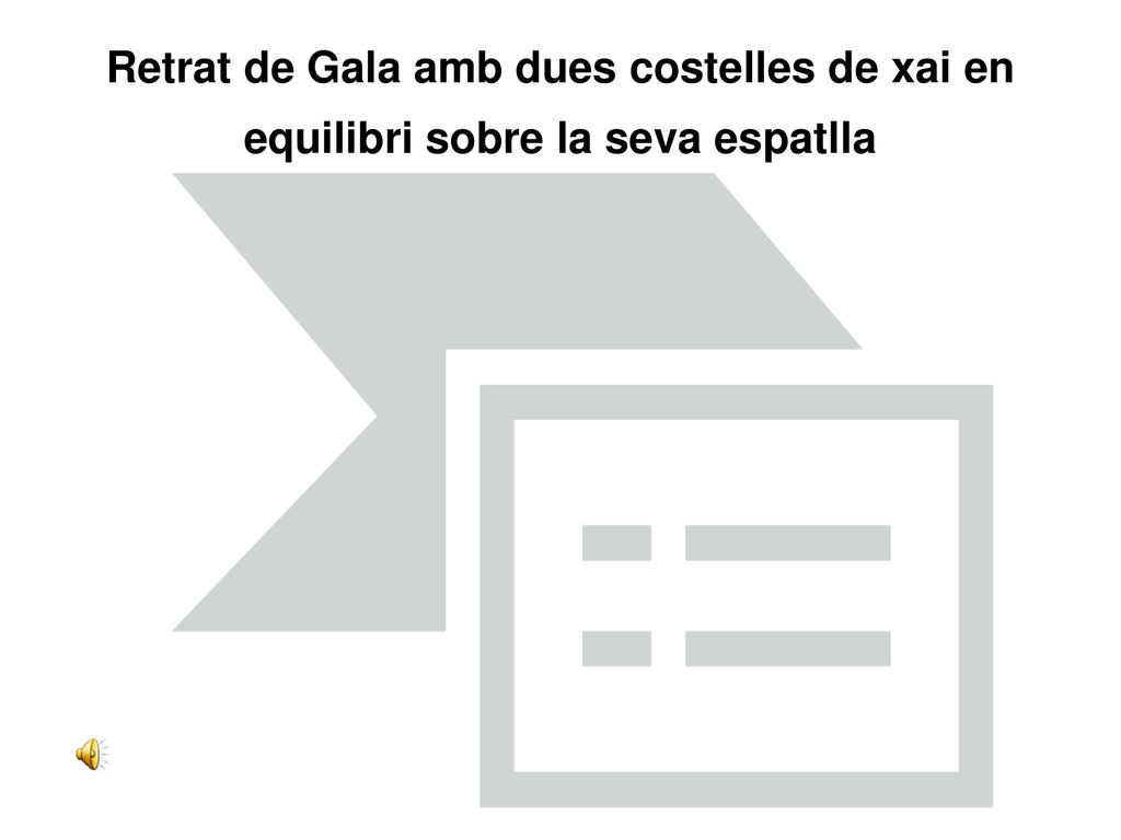 Retrat de Gala amb dues costelles de xai en equilibri sobre la seva espatlla