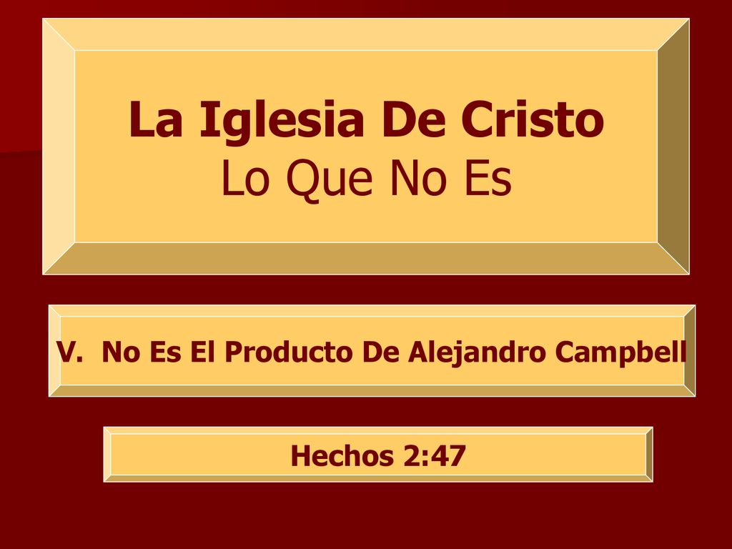 V. No Es El Producto De Alejandro Campbell