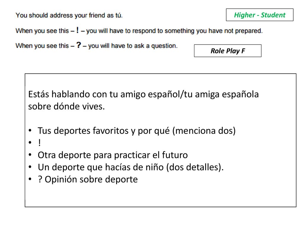 Tus deportes favoritos y por qué (menciona dos) !