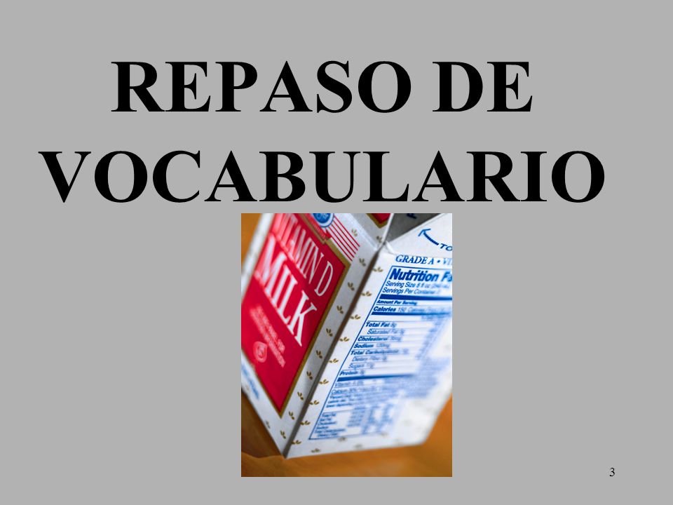 REPASO DE VOCABULARIO