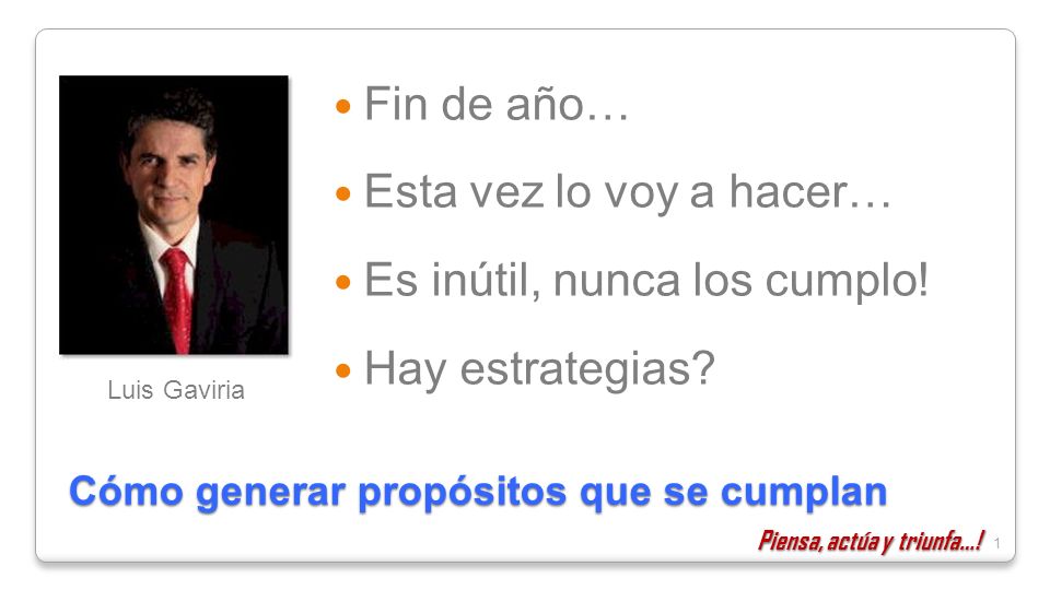 Cómo generar propósitos que se cumplan