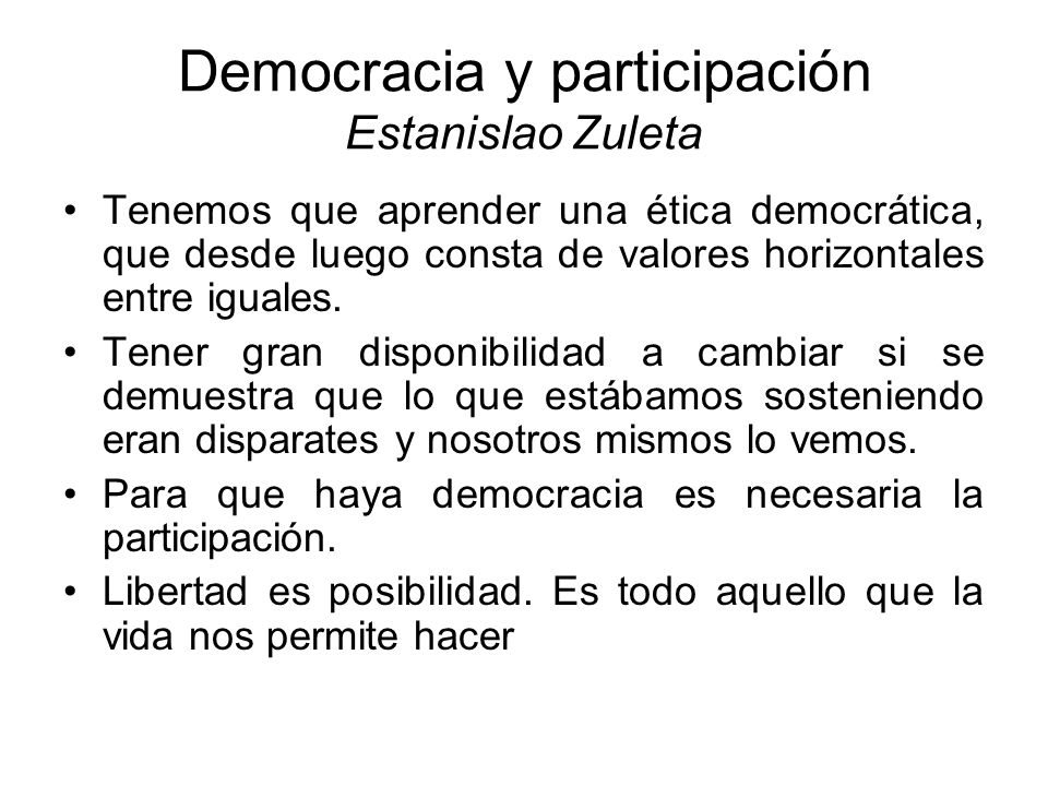Democracia y participación Estanislao Zuleta