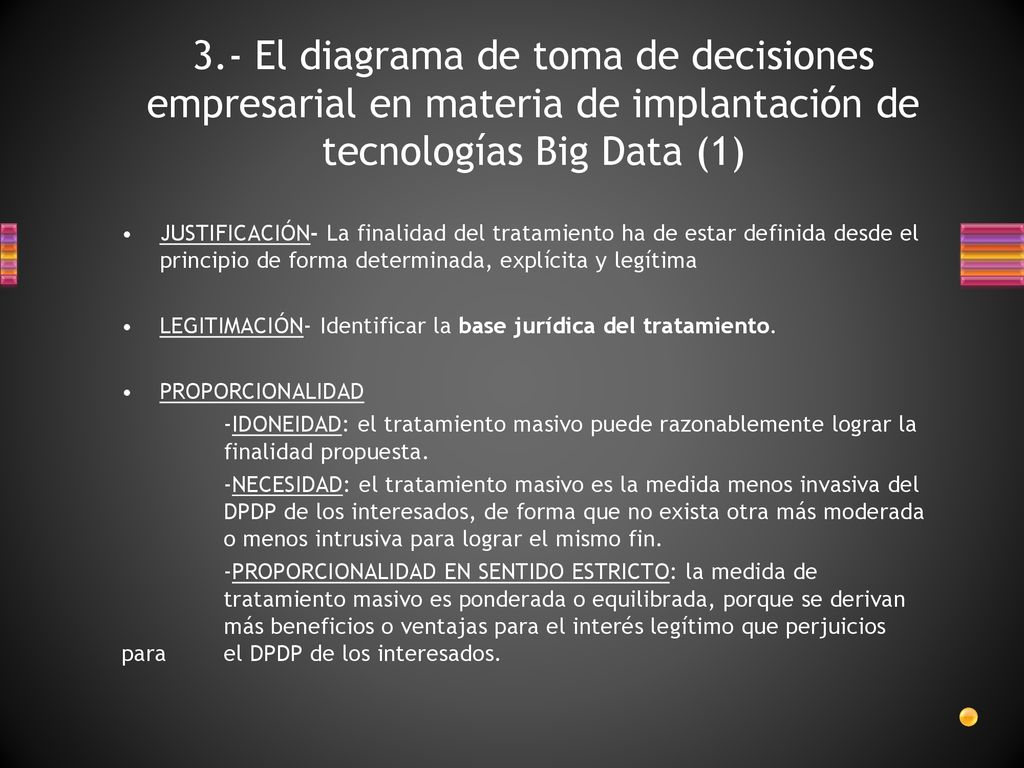 3.- El diagrama de toma de decisiones empresarial en materia de implantación de tecnologías Big Data (1)