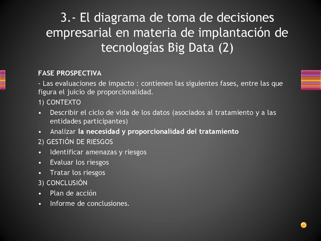 3.- El diagrama de toma de decisiones empresarial en materia de implantación de tecnologías Big Data (2)