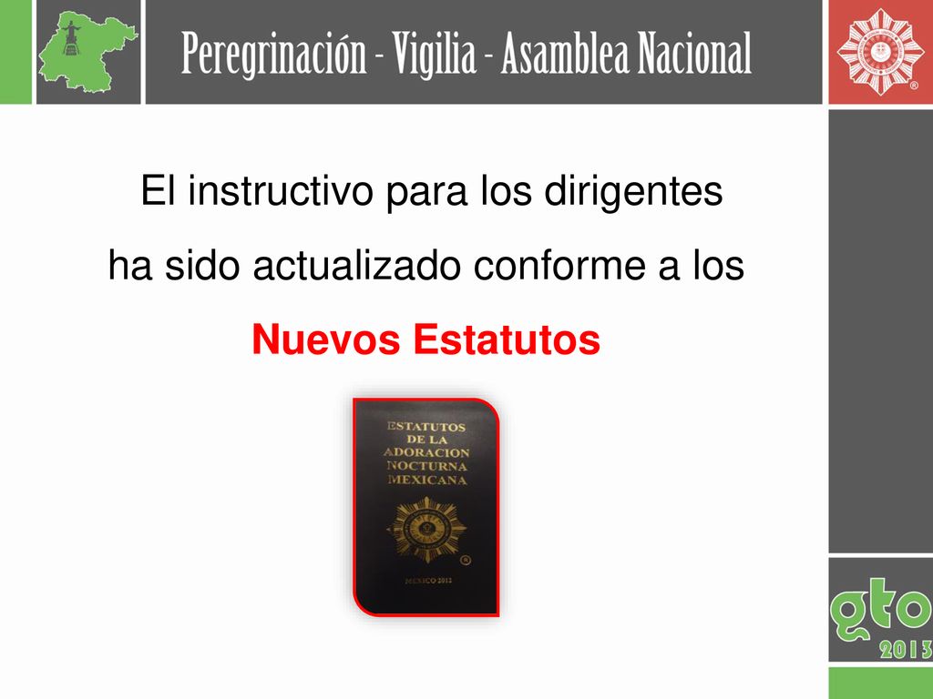 El instructivo para los dirigentes ha sido actualizado conforme a los Nuevos Estatutos