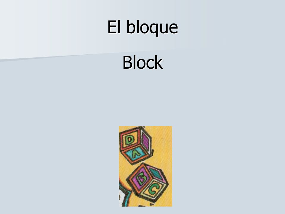 El bloque Block
