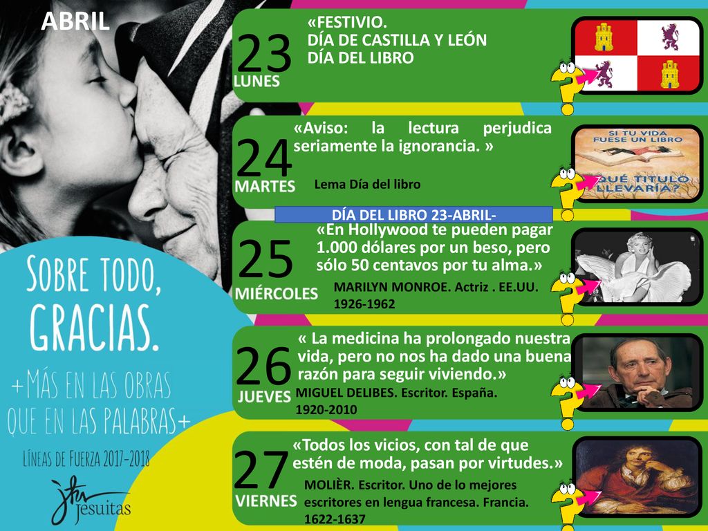 ABRIL «FESTIVIO. DÍA DE CASTILLA Y LEÓN DÍA DEL LIBRO