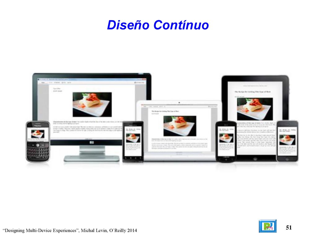 Diseño Contínuo 51 Designing Multi-Device Experiences , Michal Levin, O`Reilly 2014