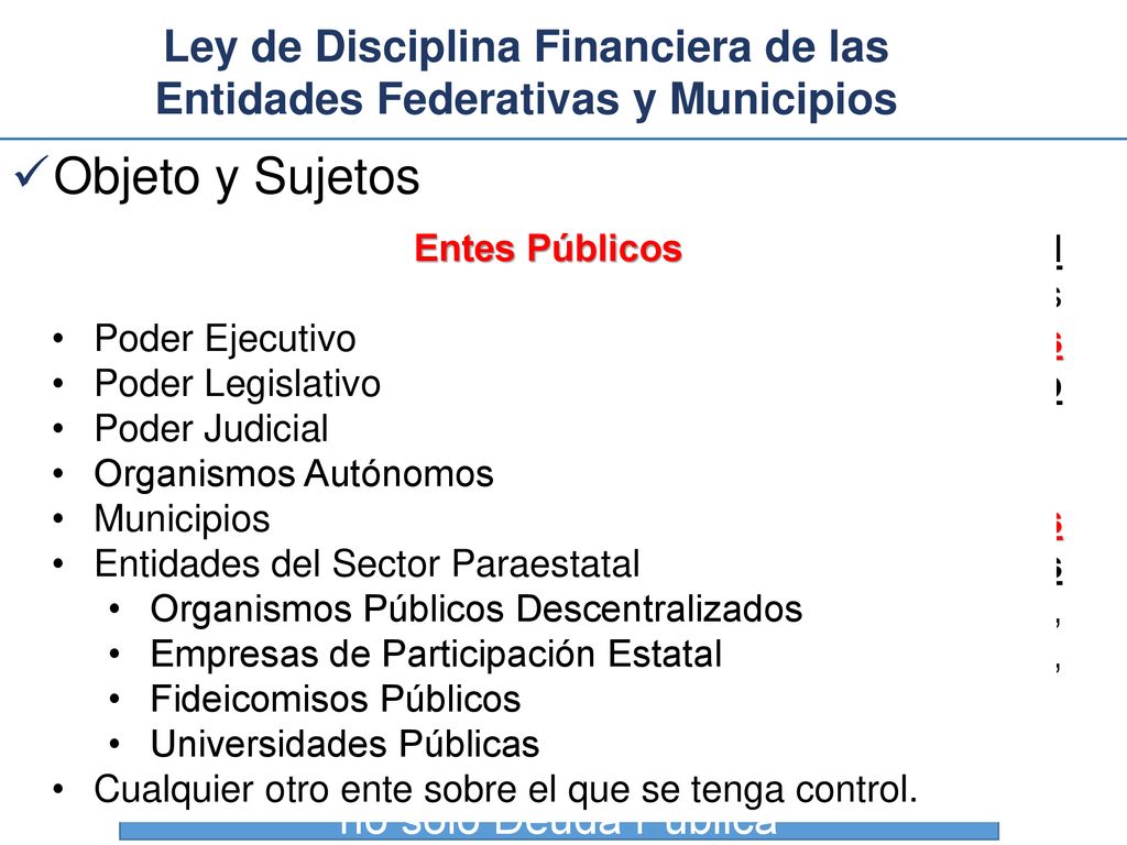 Ley de Disciplina Financiera de las Entidades Federativas y Municipios