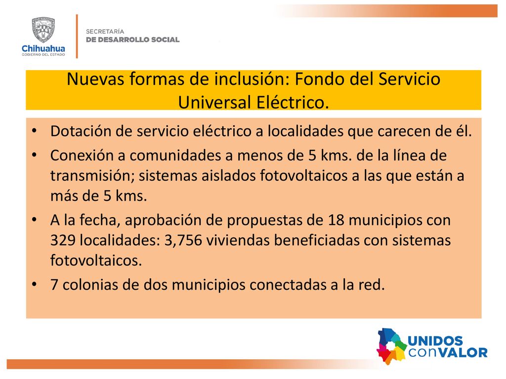 Nuevas formas de inclusión: Fondo del Servicio Universal Eléctrico.