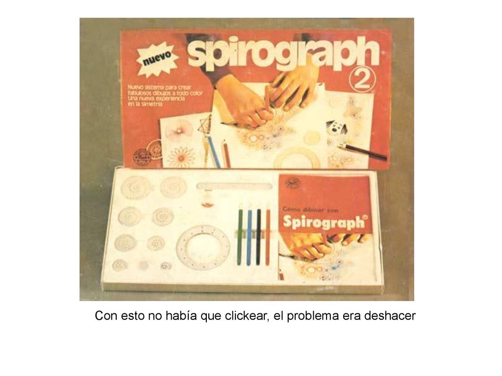 Con esto no había que clickear, el problema era deshacer